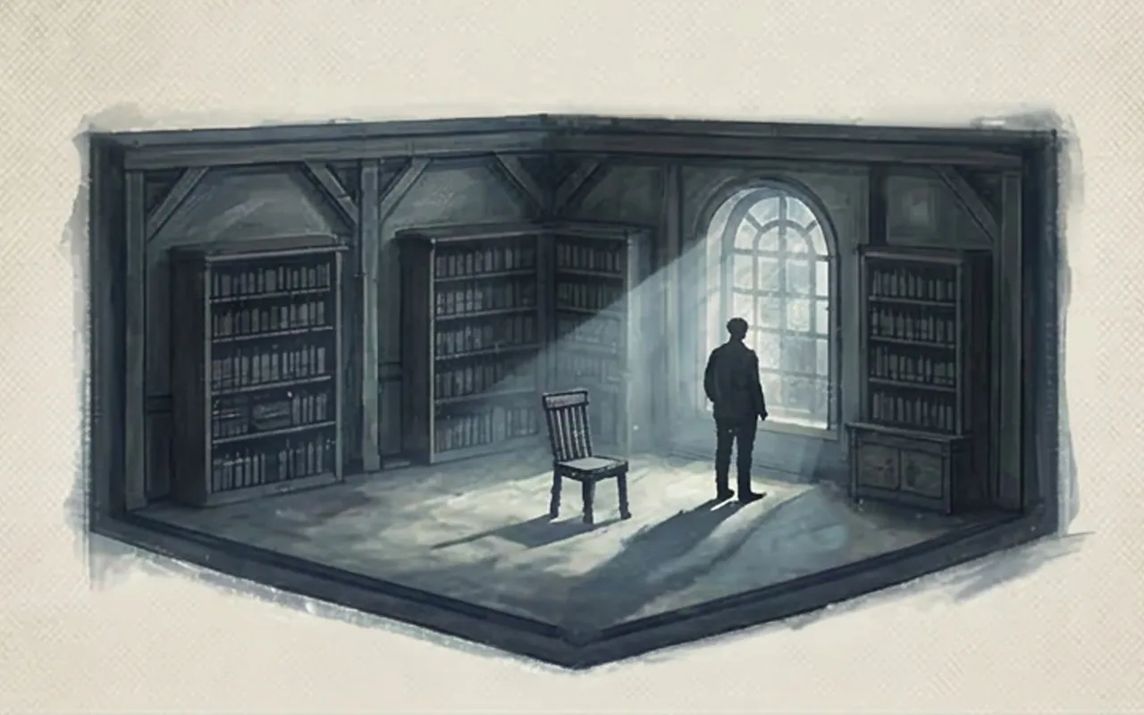 Infographic showing how human figures establish scale and emotional connection in scenic rendering.