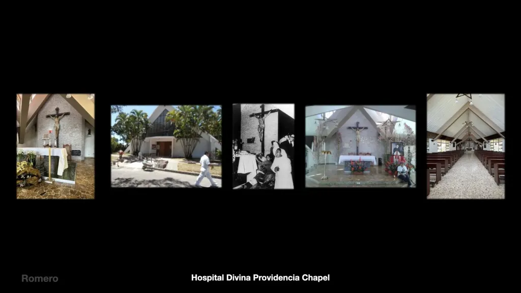 Reference image from Framing the Martyr: Scenic Design as Memory Work in Romero